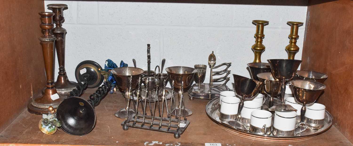 Lot 163 A Collection of Assorted Silver Plated Items,