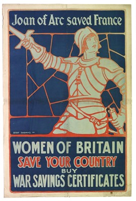 Lot 82 - A Second World War Propaganda Poster - 'Joan...