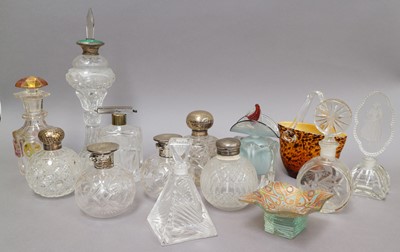 Lot 278 - A Large Cut Glass Scent Bottle of Baluster...