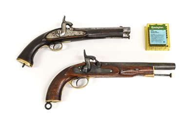 Lot 256 - An Indian Copy of a Percussion Service Pistol,...