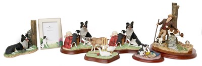 Lot 1136 - Border Fine Arts Studio 'Out With The Dogs',...