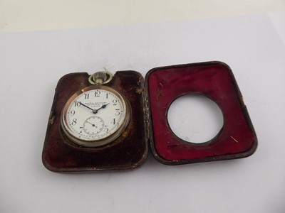 Lot 2107 - A Victorian Silver Goliath Pocket Watch Case and a Silver Plate Pocket Watch