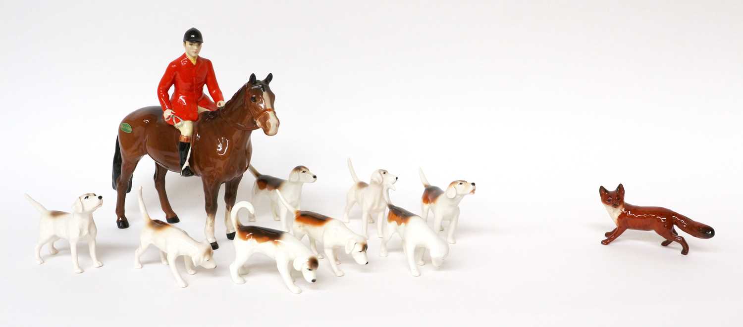 Lot 1102 - Beswick Hunting Group