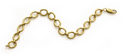 Lot 257 - A 9 Carat Gold Fancy Link Bracelet, length 22.5cm