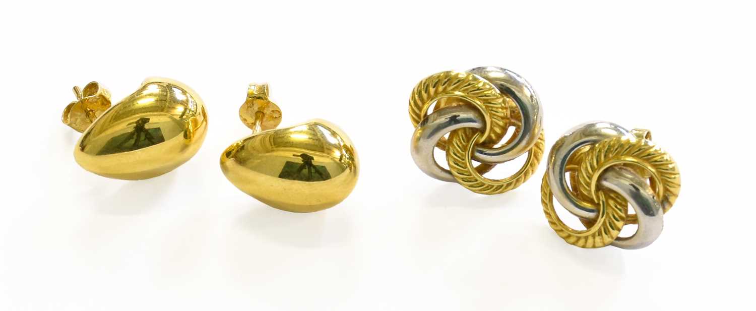 Lot 260 - A Pair of 18 Carat Gold Earrings, by Charles...