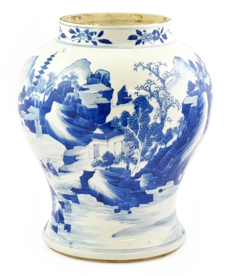 Lot 293 - A Chinese Porcelain Jar, in Kangxi style,...