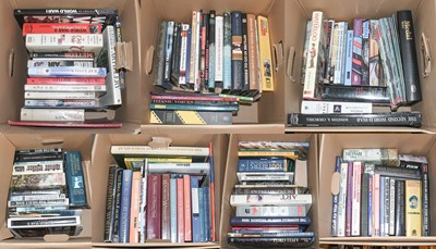 Lot 1175 - Seven Boxes of Assorted Books, mainly military...