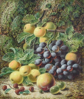 Lot 1000 - Oliver Clare (1853-1927) Still life of apples,...