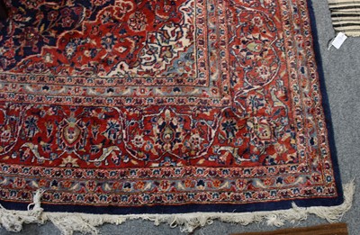 Lot 1217 - A Tabriz Carpet, the indigo field of vines...