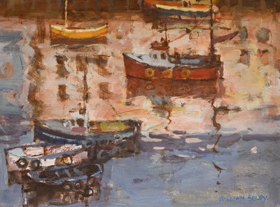 Lot 1089 - William Selby RSW, RWS (b.1933) "Boats,...