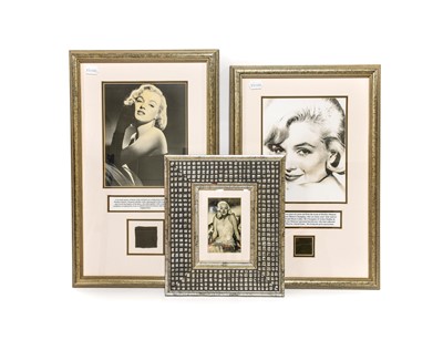 Lot 122 - Marilyn Monroe Two Inch Square Cut From An Evening Dress
