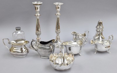 Lot 187 - A Collection of Silver and Silver Plate, the...