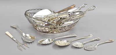 Lot 187 - A Collection of Silver and Silver Plate, the...