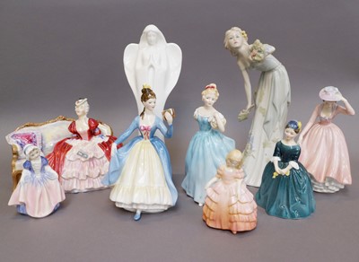 Lot 277 - A Group of Royal Doulton Figures of Ladies,...
