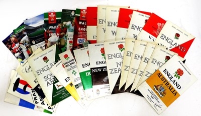 Lot 18 - Rugby Union Programmes