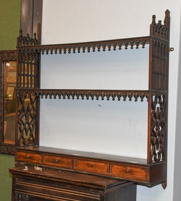 Lot 1433 - A Set of Mahogany Chinese Chippendale Style...