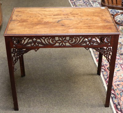 Lot 1341 - A Mahogany Silver Table in Chippendale Style,...