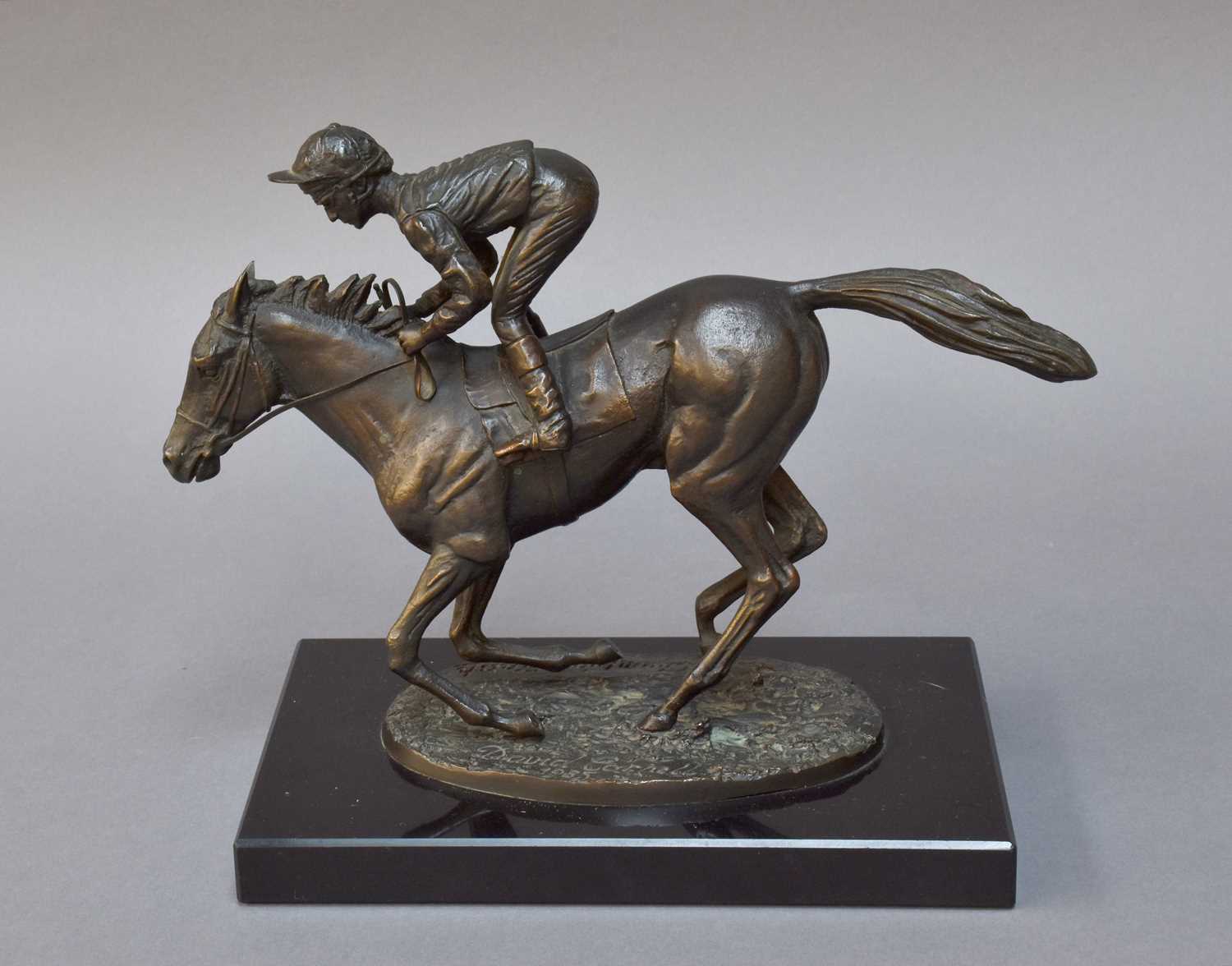 Lot 312 - David Corness: ''Champion Finish'' Bronze...