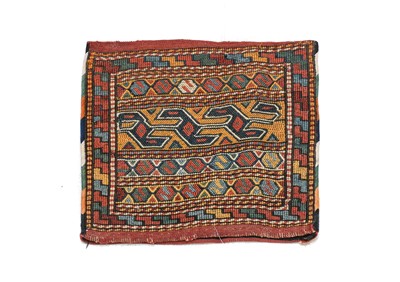 Lot 503 - Kurdish Soumakh Bag Face, circa 1910 The field...