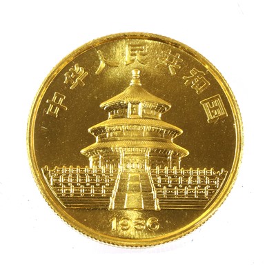 Lot 373 - China, Gold 50 Yuan 1986 (.999 gold, approx....