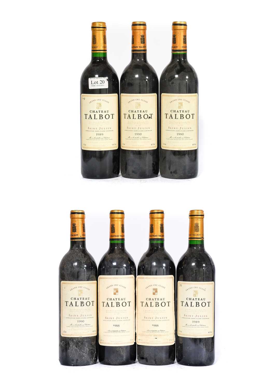 Lot 2084 - Château Talbot 1988 Saint-Julien (two bottles),...