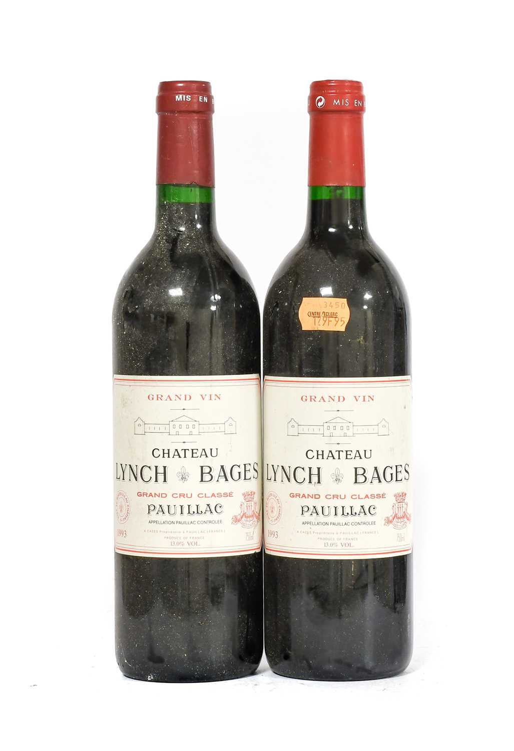 Lot 5093 - Château Lynch Bages 1993, Pauillac (two bottles)