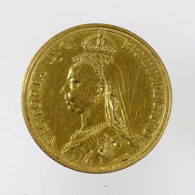 Lot 252 - Victoria, Double Sovereign 1887, obv. Jubilee...