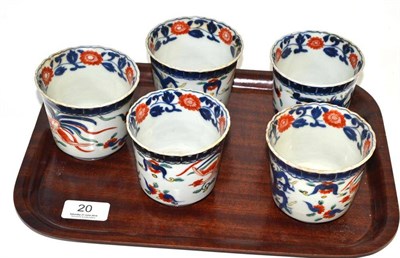 Lot 20 - Five Japanese beakers in Chinese style