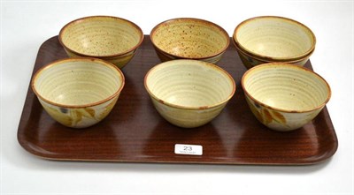 Lot 23 - Seven David Lloyd Jones stoneware bowls