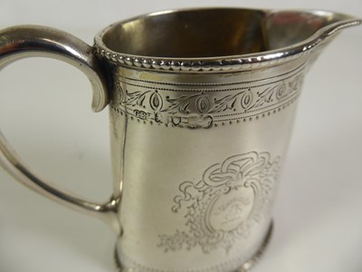 Lot 2114 - A Three-Piece Victorian Silver Tea-Service