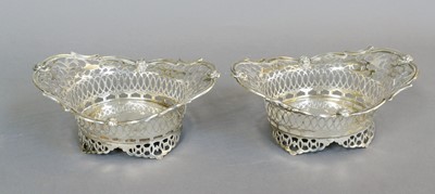 Lot 158 - A Pair of Edward VII Silver Baskets, by...