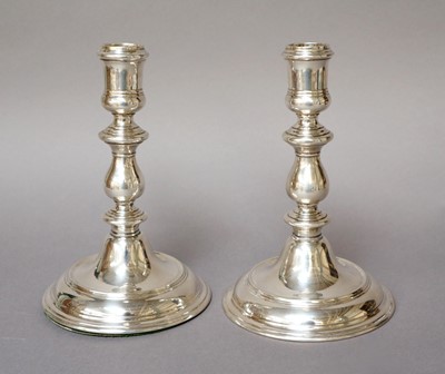 Lot 195 - A Pair of Elizabeth II Silver Candlesticks, by...