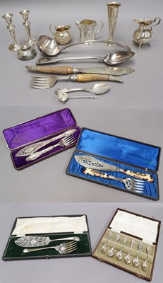 Lot 172 - A Collection of Assorted Silver and Silver...