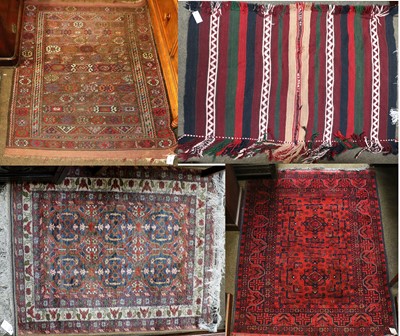 Lot 1208 - An Afghan-Turkman Rug, the compartmentalised...