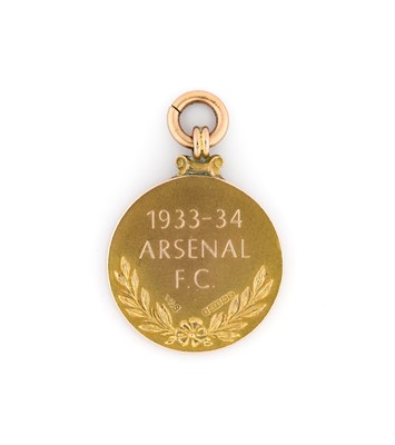 Lot 8 - The Football League Champions Division 1 Gold Medal 1933-34