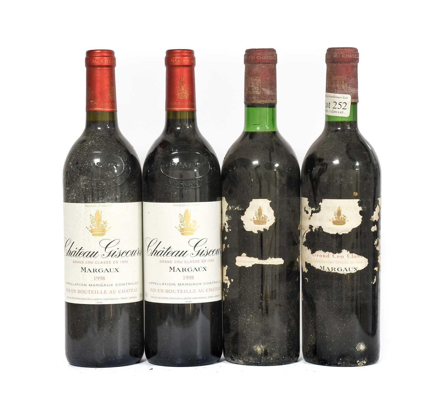 Lot 5057 - Château Giscours 1998, Margaux (two bottles),...