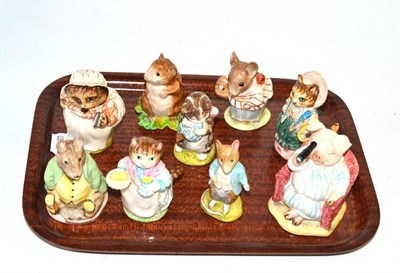 Lot 42 - Nine Beatrix Pottery figures