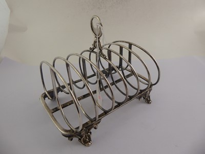 Lot 2110 - A Victorian Silver Toastrack