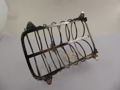 Lot 2110 - A Victorian Silver Toastrack