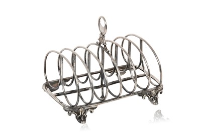 Lot 2110 - A Victorian Silver Toastrack