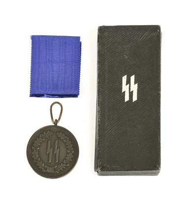 Lot 111 - A German SS 4 Year Service Medal, with...