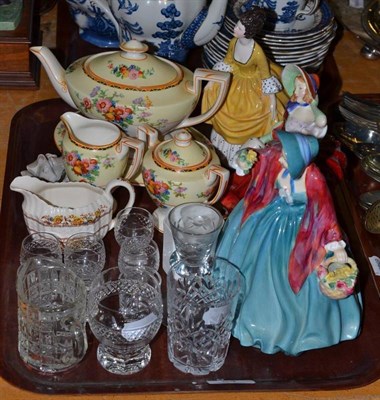 Lot 54 - Three Royal Doulton figures; 'Lady Charman' HN1948, 'Autumn Breezes' HN1934, 'Coralie' HN2307,...