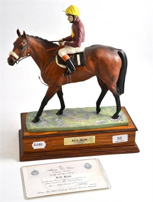 Lot 56 - An Albany Fine China figure of Red Rum, limited edition 231/500, with certificate