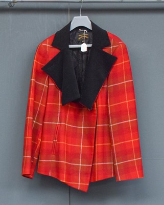 Lot 2095 - Vivienne Westwood Anglomania Red Wool Checked...