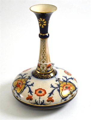 Lot 61 - A Macintyre blue and floral decorated vase