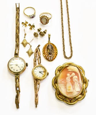 Lot 262 - A Small Quantity of Jewellery, including a 9...