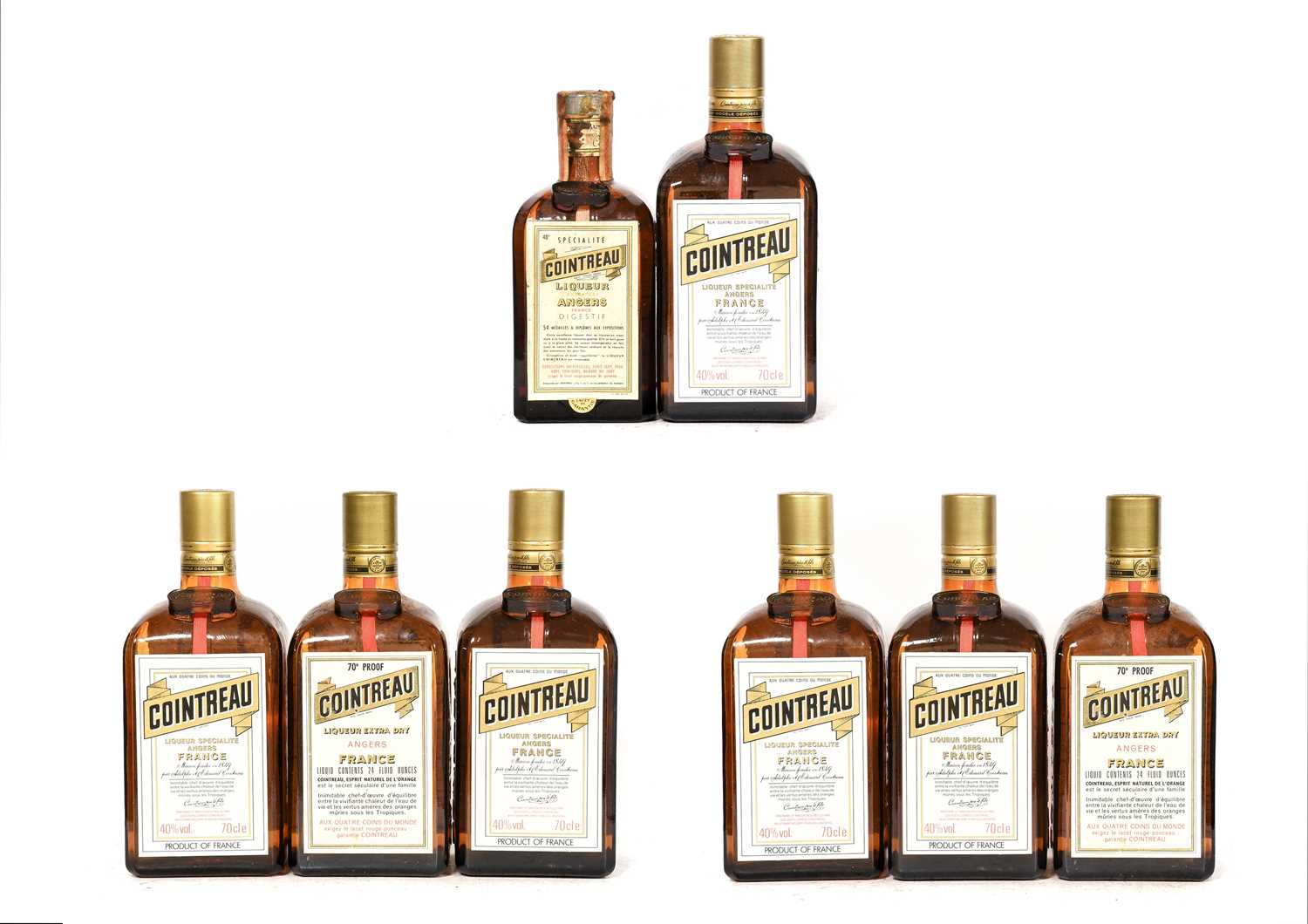 Lot 5238 - Cointreau Liqueur, seven 70cl bottles and one...