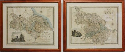 Lot 1066 - A map of North Riding of York, C & J Greenwood,...