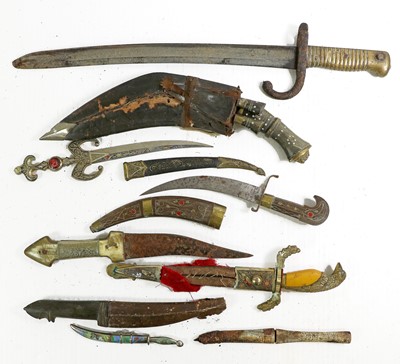 Lot 174 - A Collection of Nineteen Various Edged Weapons,...