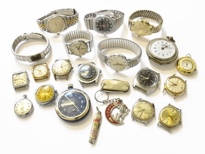 Lot 240 - A Selection of Wristwatches, comprising: a 9...